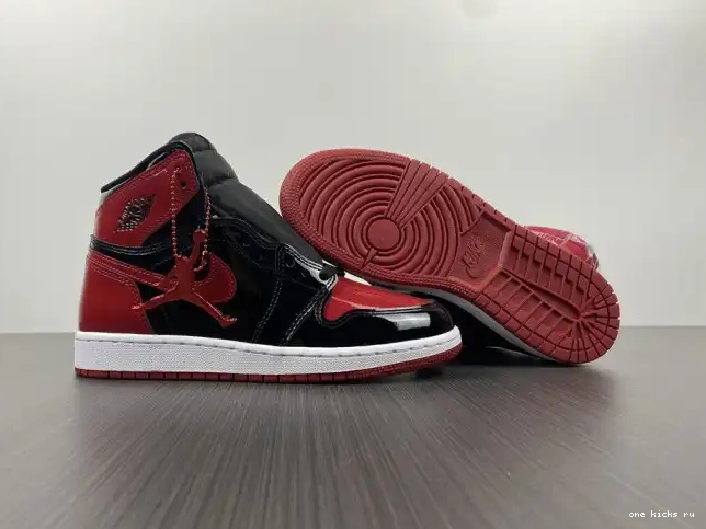 Rep Bred 1 Patent OG High 555088-063 Air Jordan 0510